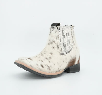 Padua Toddler Cow Hair White/Black Short Boot Size: 6C *AS SEEN ON IMAGE*