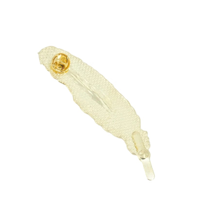 Light Gold Metal Feather