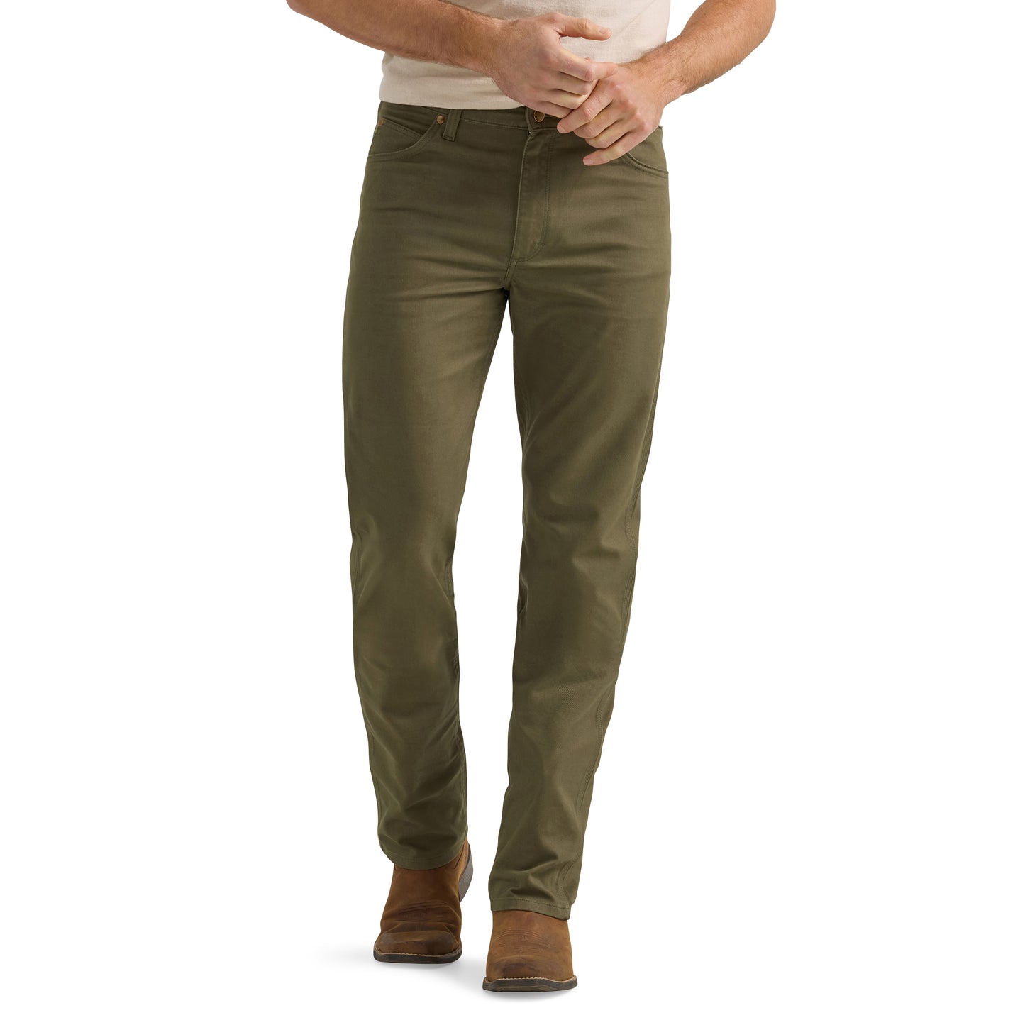 Vaqueros de corte slim con corte estilo vaquero y piedra áspera de Wrangler