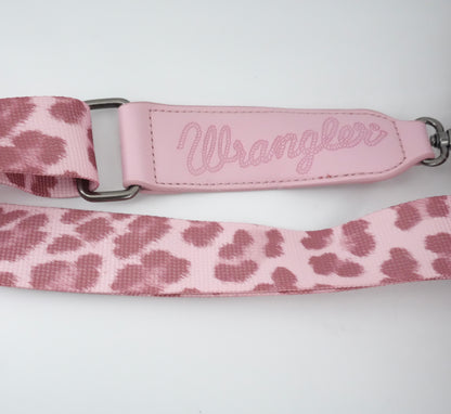 Wrangler Leopard Print Concealed Carry Tote/Crossbody - Pink