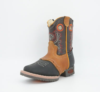 El General Kid's Crazy Black/Honey Boot