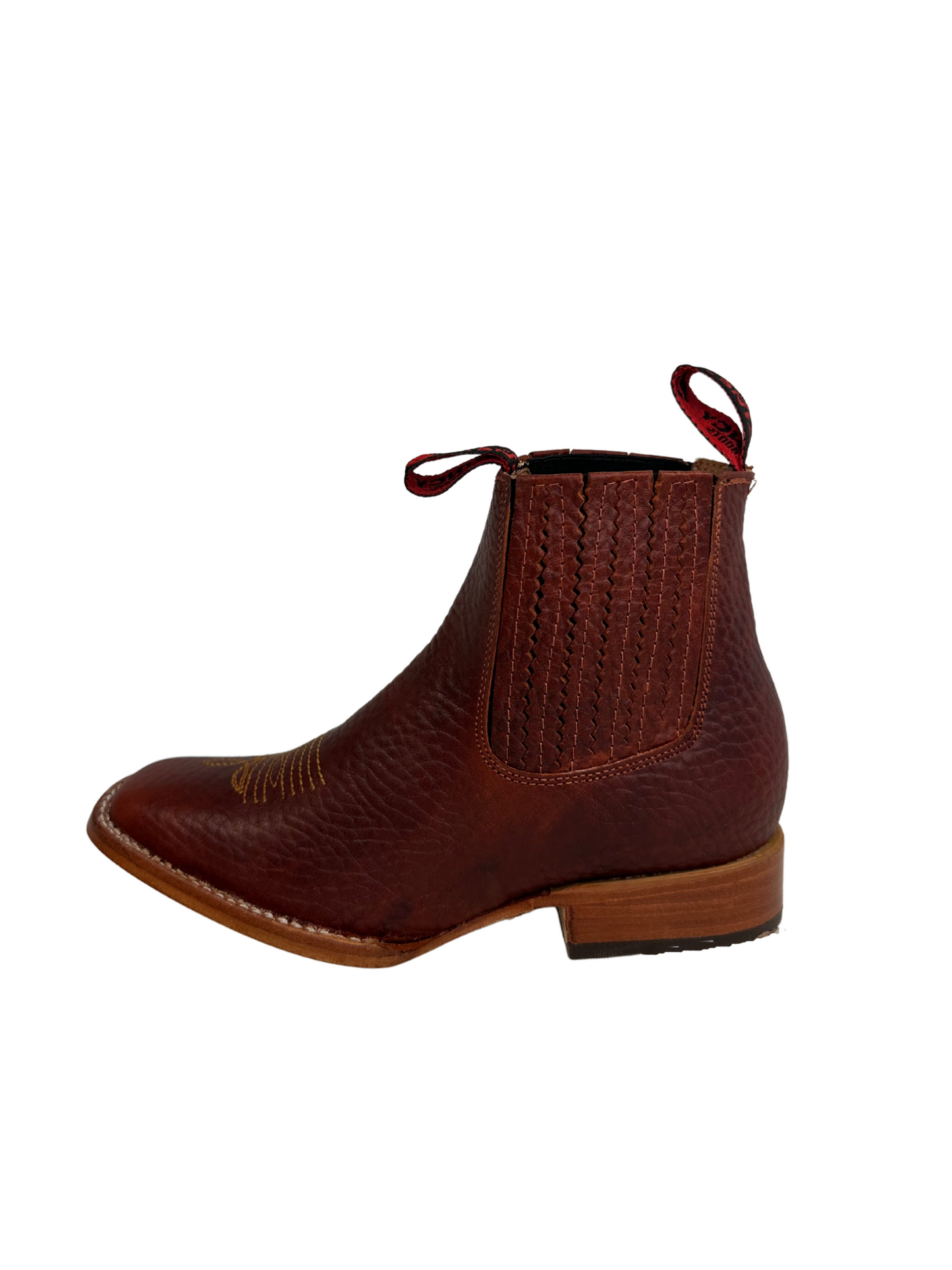 Quincy Kid's Brick Leather Short Boot