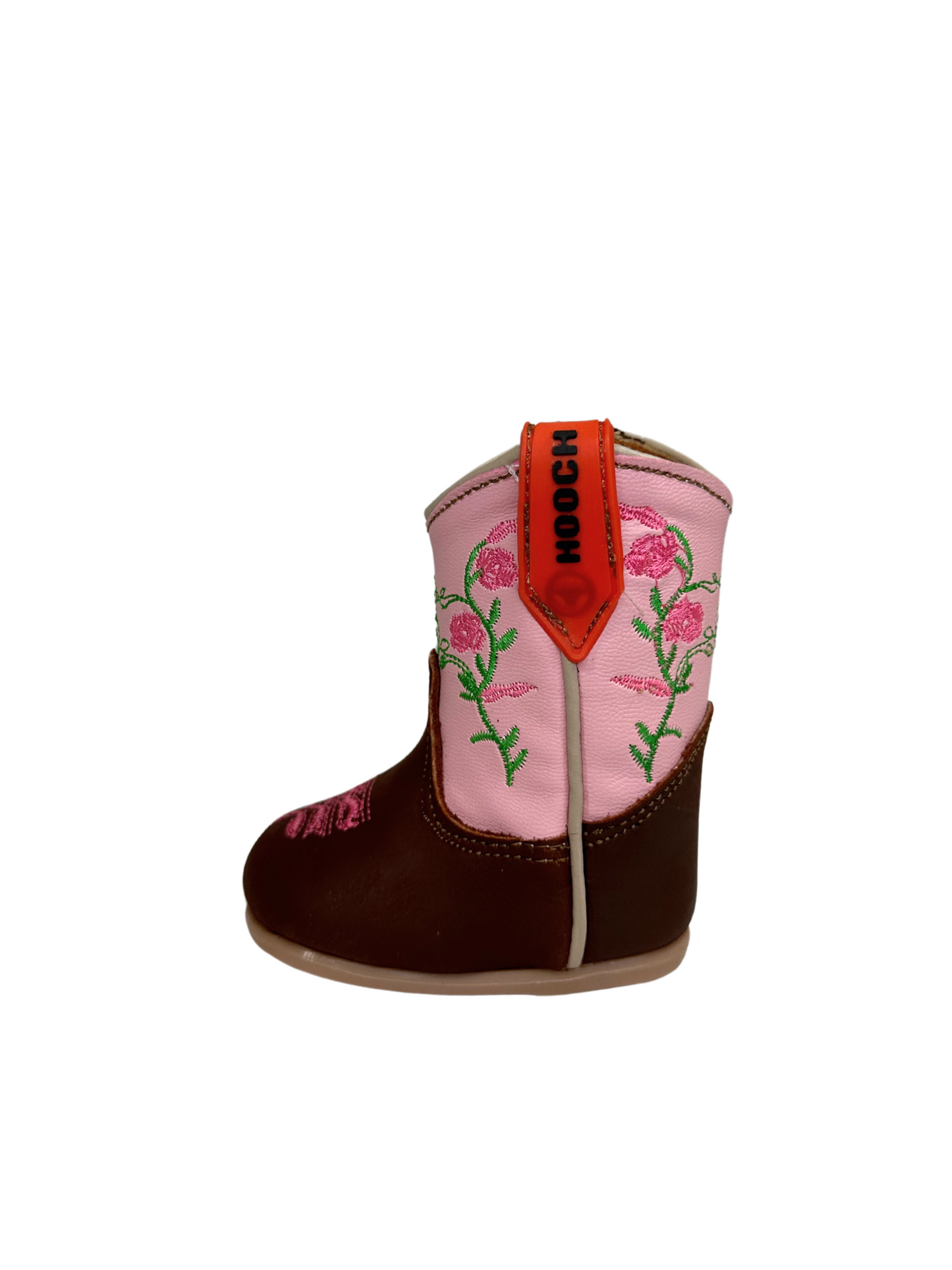 Hooch Toddler Girl's Brown & Pink Floral Boot