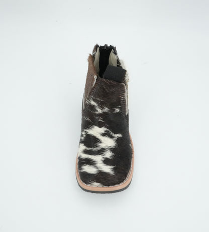 Padua Toddler Cow Hair Black/White Short Boot Size: 7C *AS SEEN ON IMAGE*