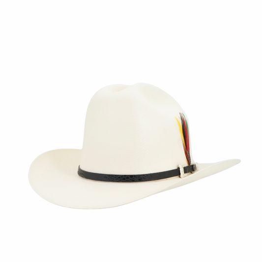Tombstone 1,000X Johnson Western Straw Hat - Black Hatband