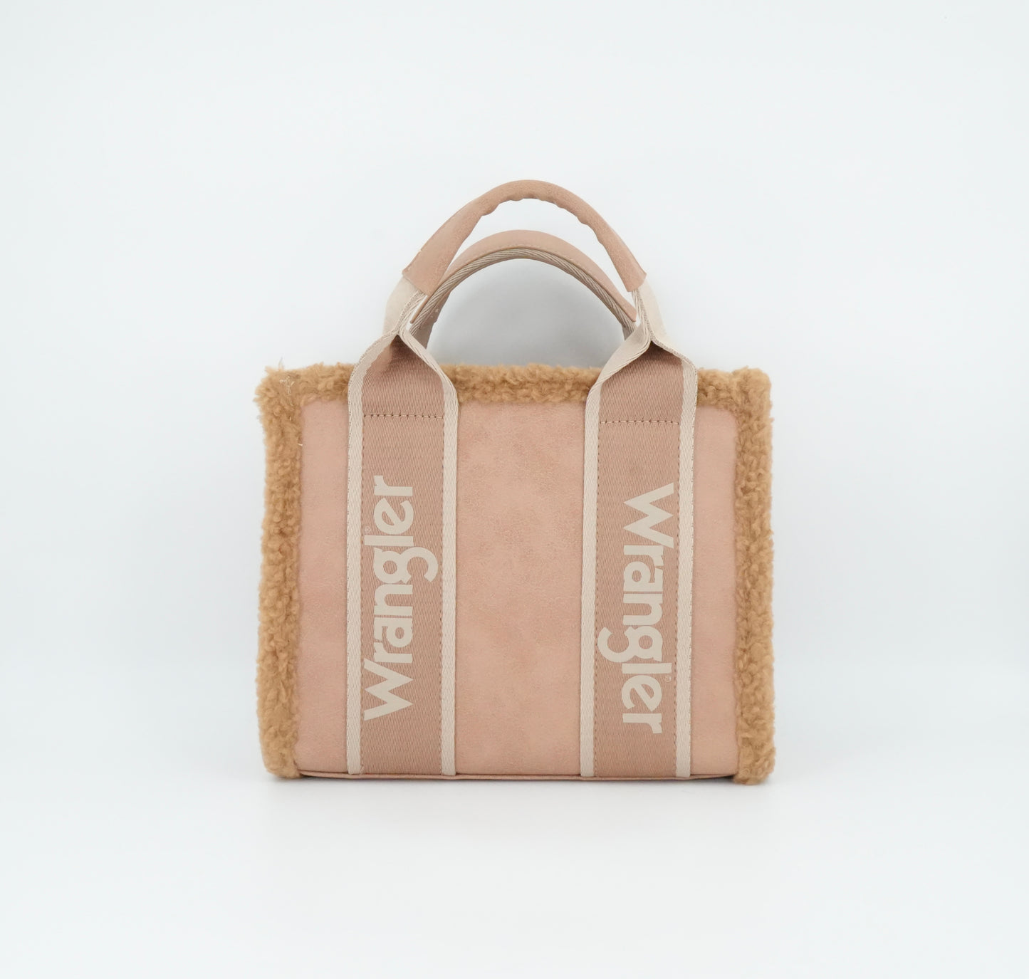 Wrangler Sherpa Small Canvas Tote/Crossbody - Khaki