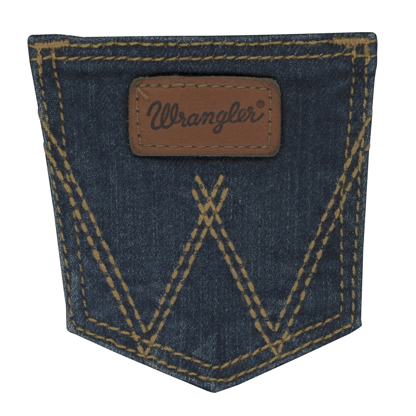 Infant & Toddler's Wrangler Stitched Pocket Dark Blue Jean (0/3M-4T)