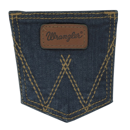 Infant & Toddler's Wrangler Stitched Pocket Dark Blue Jean (0/3M-4T)