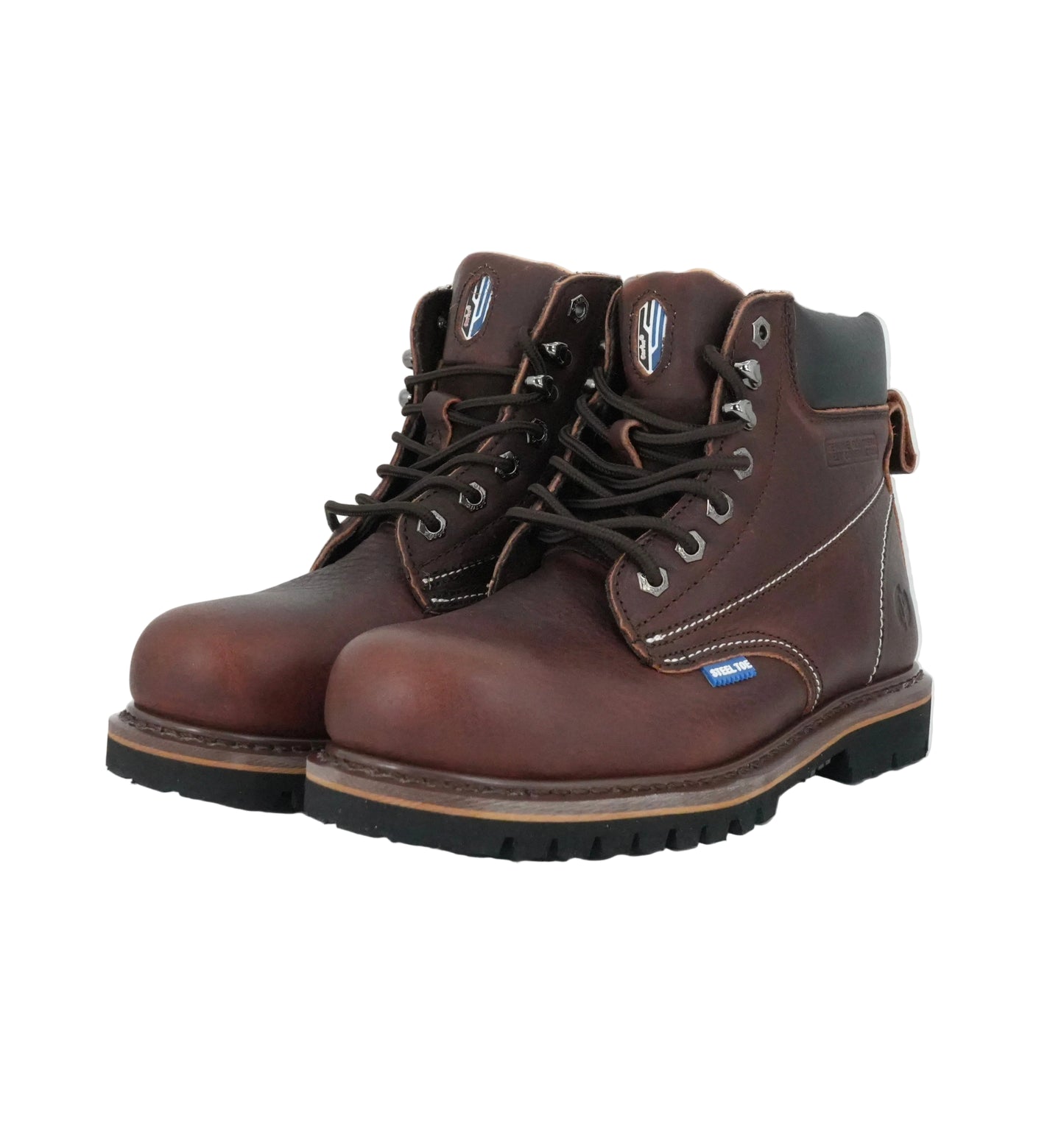 Cactus Men's Steel Toe Work Boot - Dark Brown