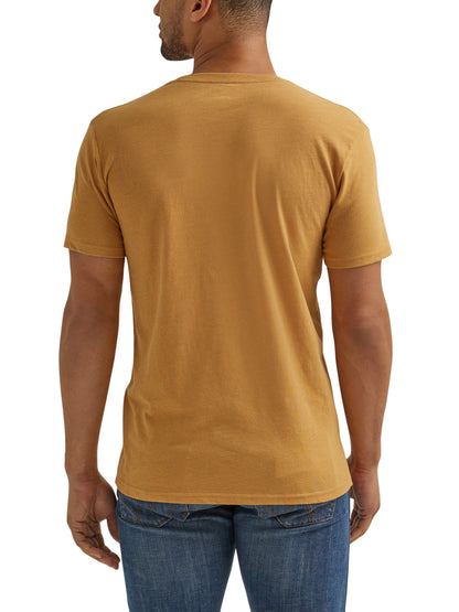 Wrangler Men's Rope Logo Gold T-Shirt