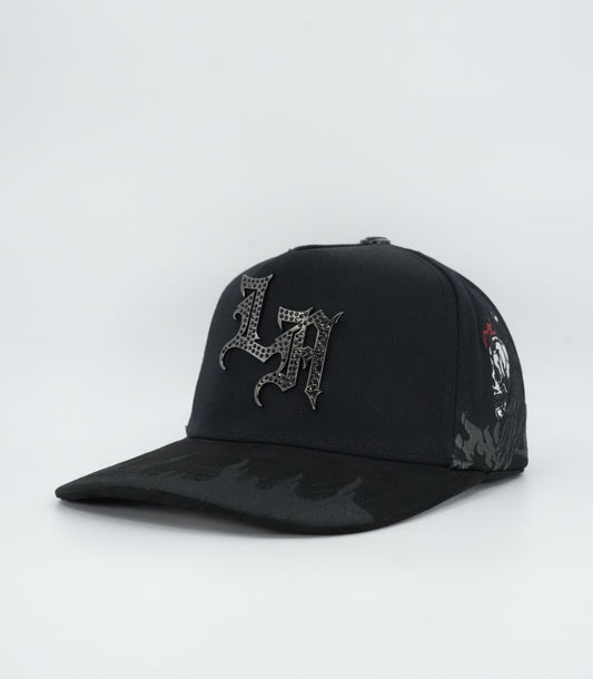 Bigg Boss LA Bling Skull Flame Cap