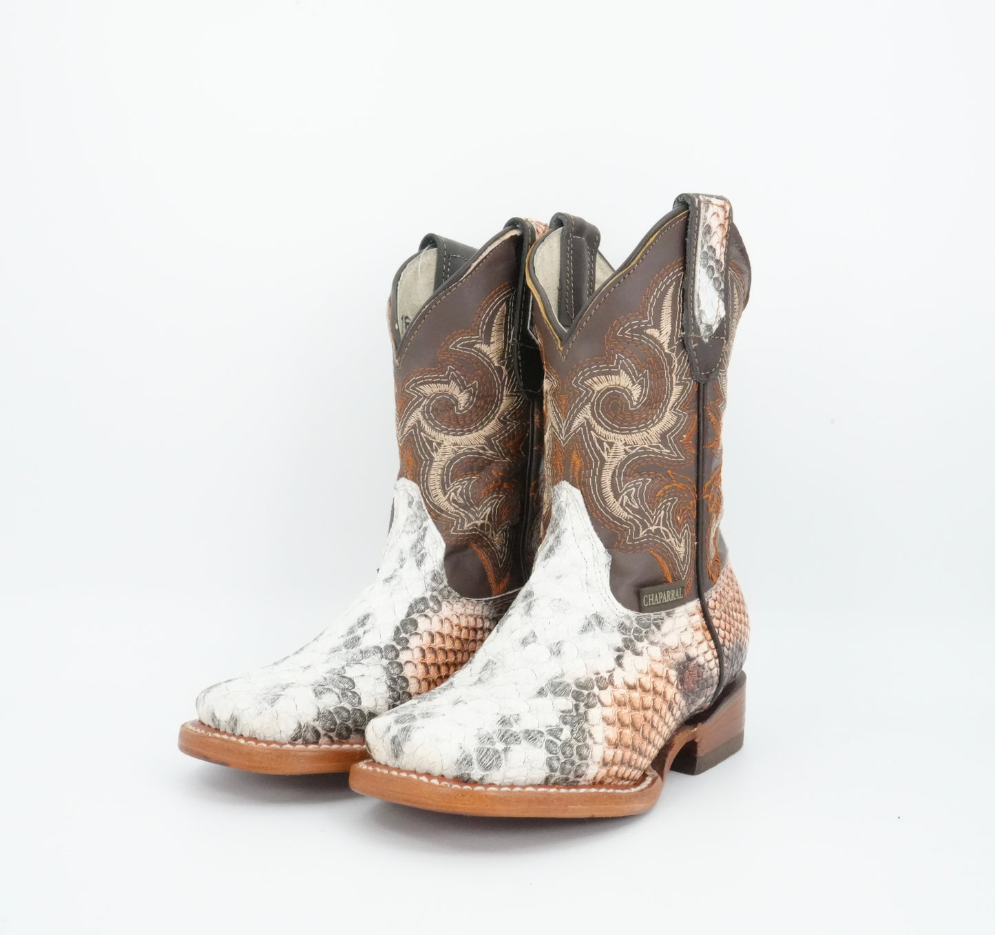 Chaparral Kid’s Python Print Natural/Honey Boot