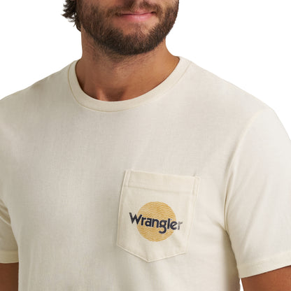 Wrangler Men's Tougher Than Nails Back Graphic T-Shirt - Antique White