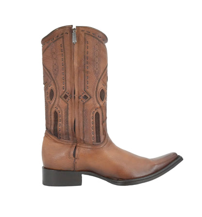 Cuadra Men's Deer Versache Toe Boot - Brown