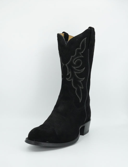 Tony Lama Men's Plano Black Suede Round Toe