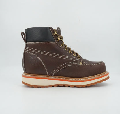 Original Michel Men's Grisly Moc Short Soft Toe Work Boot - Brown
