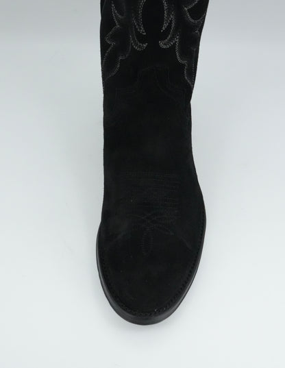 Tony Lama Men's Plano Black Suede Round Toe