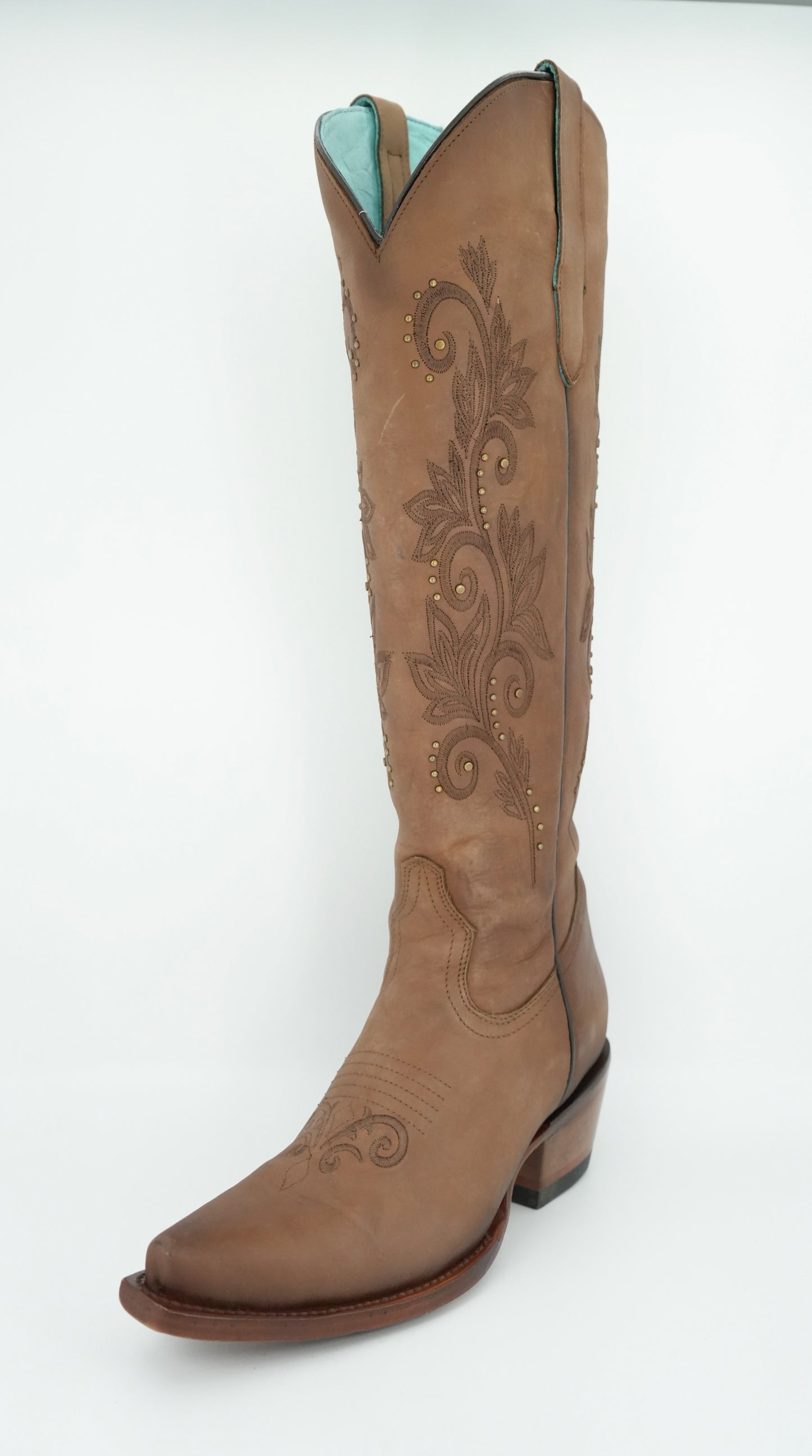 Quincy Women's Floral Tall Crazy Honey Snip Toe Boot