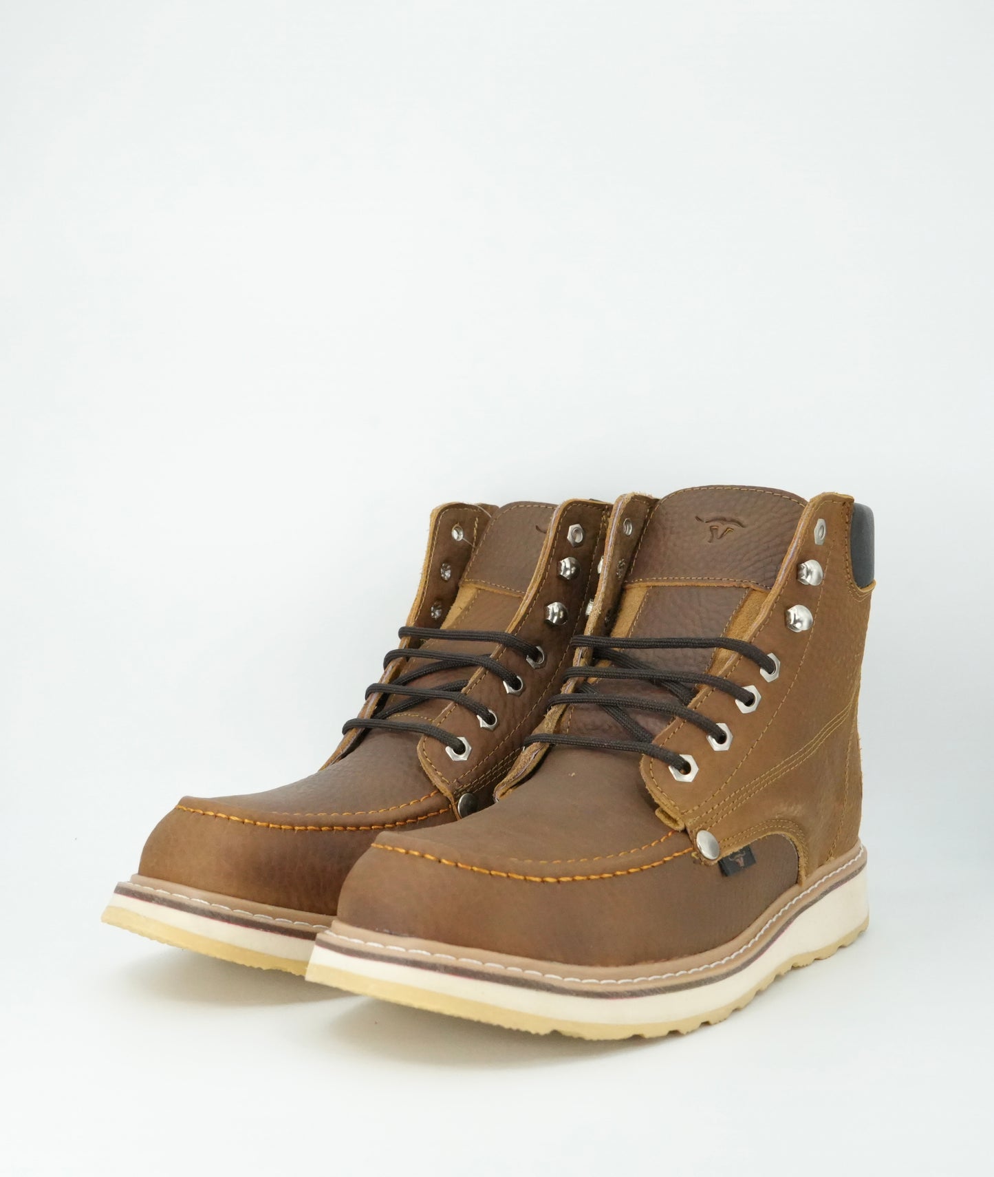 Hooch Men's 6" Steel Toe Work Boot - Tang