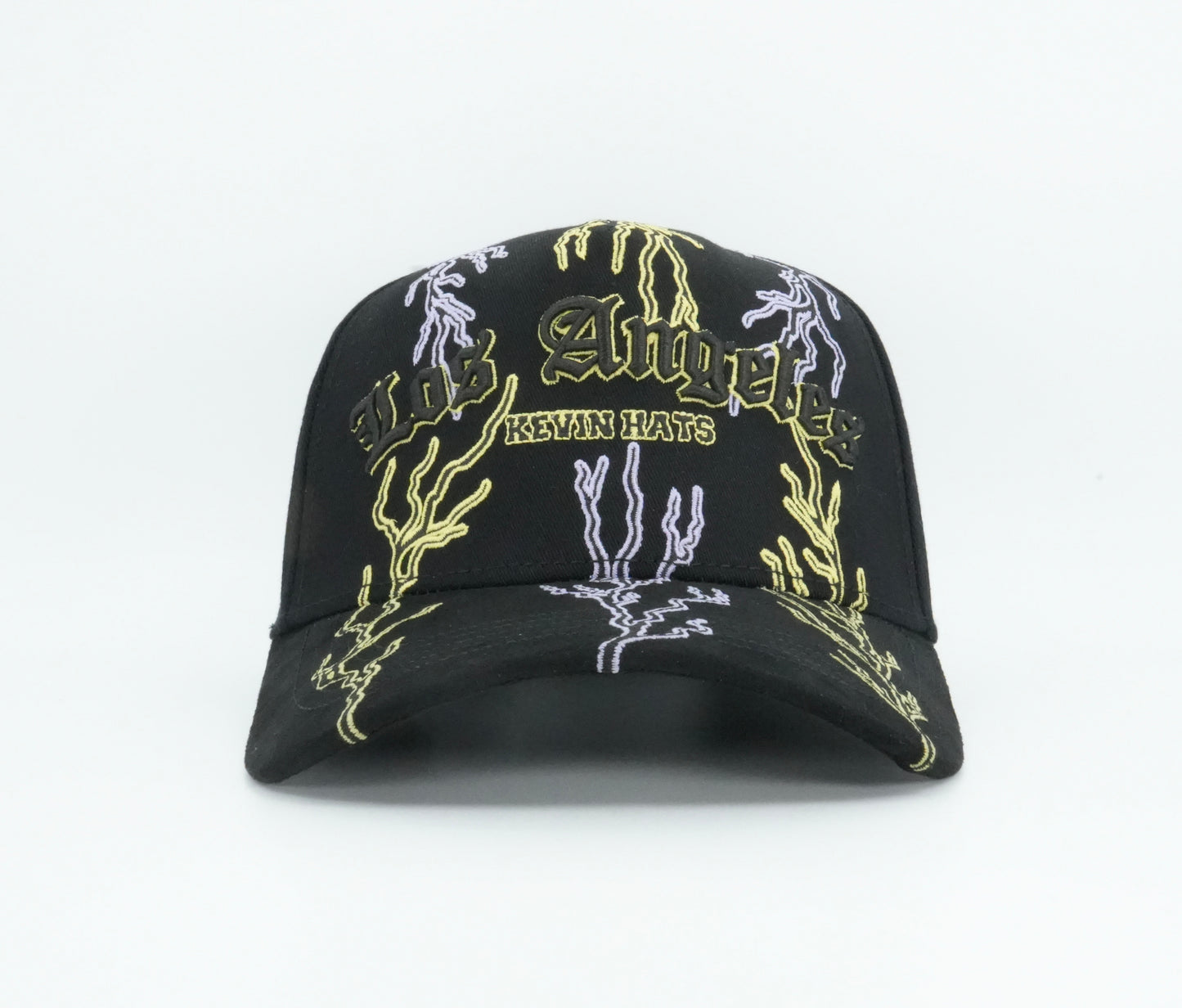 Kevin Hats LA Cupid Black/Yellow/Purple Design Cap