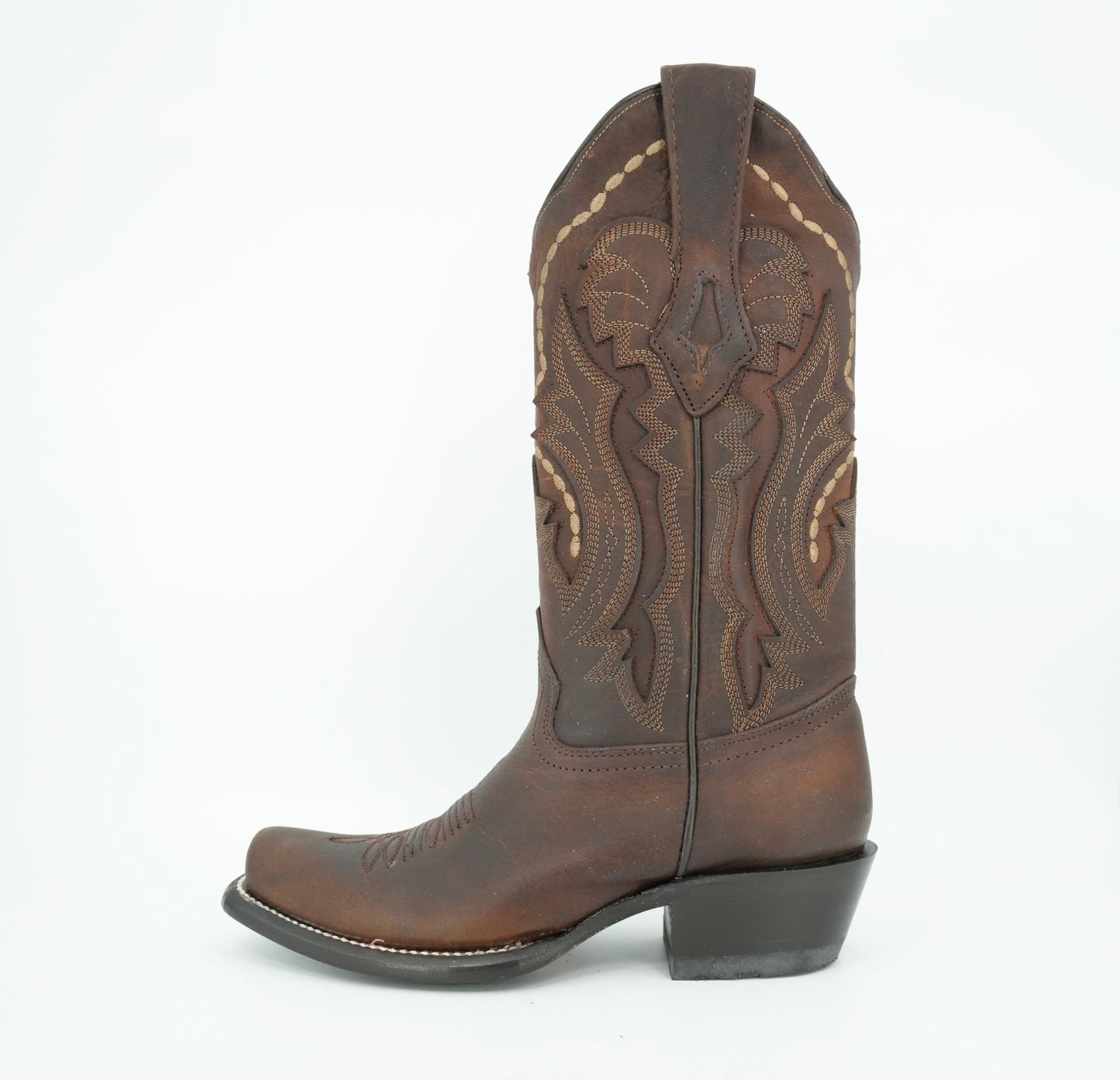 Bota Dubái de cuero marrón para mujer de Wild West