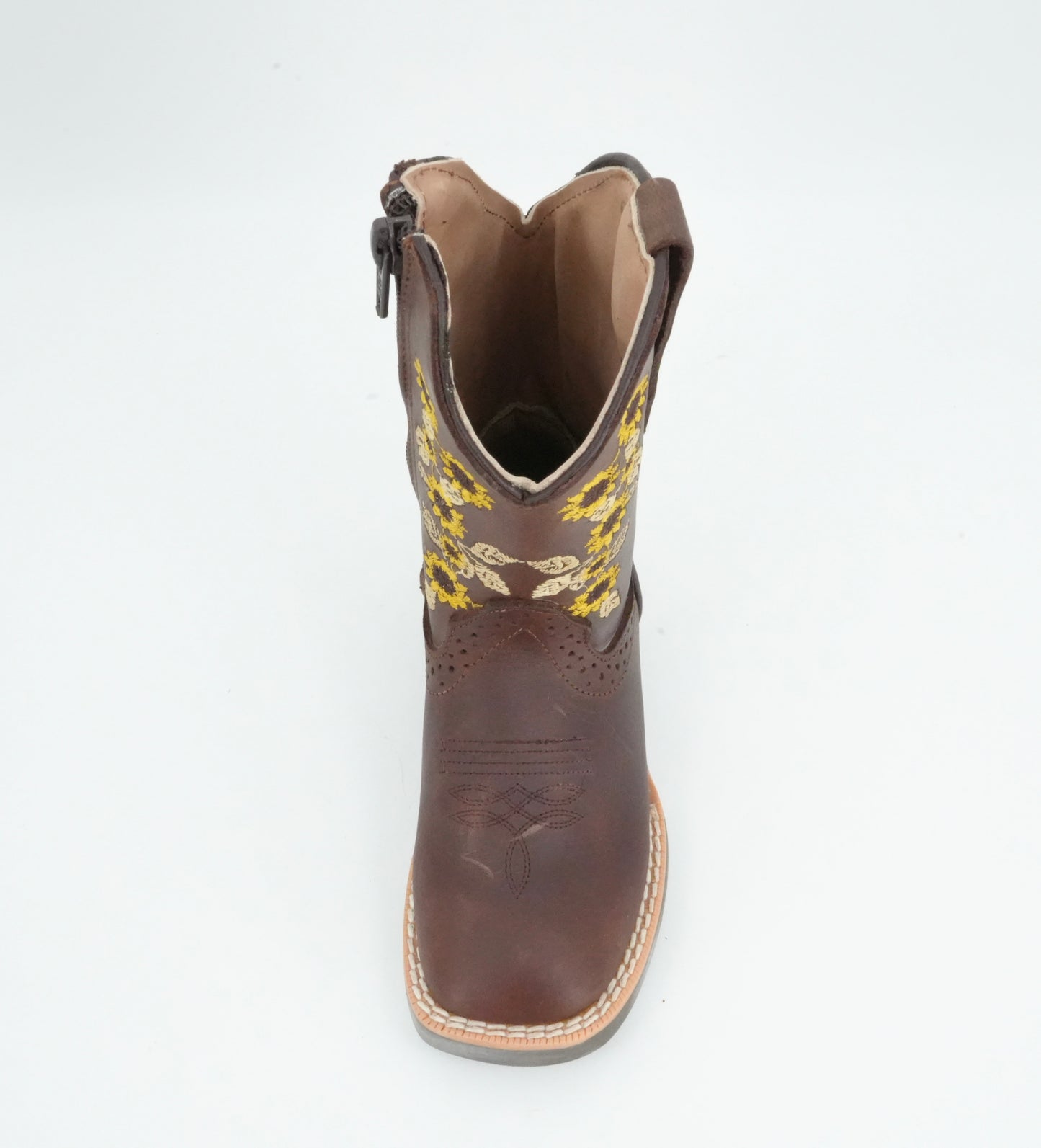 Black Stone Kid's Crazy Brown Sunflowers Boots
