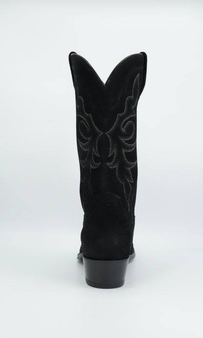 Tony Lama Men's Plano Black Suede Round Toe