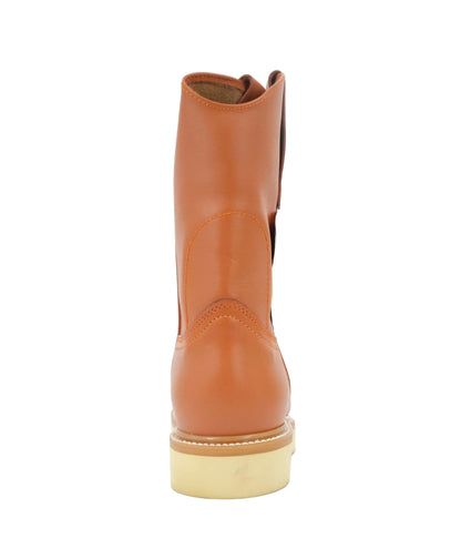 Original Michel Men's Pull Up Fine Line Sole Oval Toe Work Boot - Honey