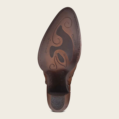 Cuadra Women's Western Honey Embroided Bovine Leather Bootie