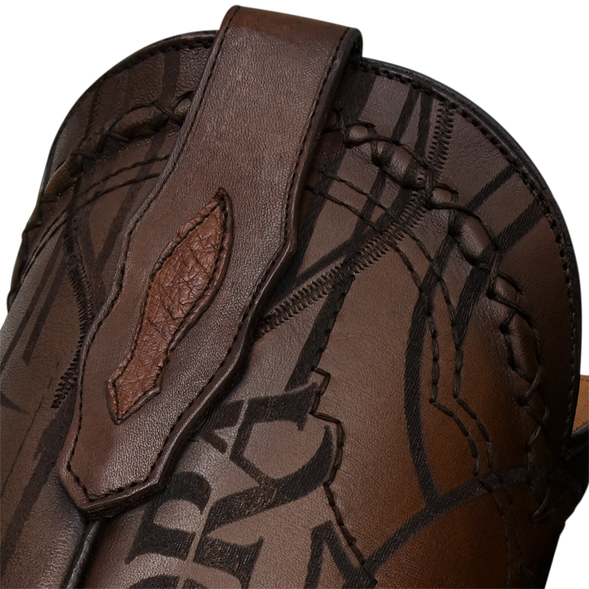 Cuadra Men's Brown Genuine Ostrich Leather Square Toe Boot