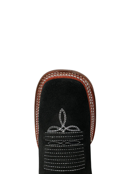 Quincy Men's Black Suede Leather Short Boot