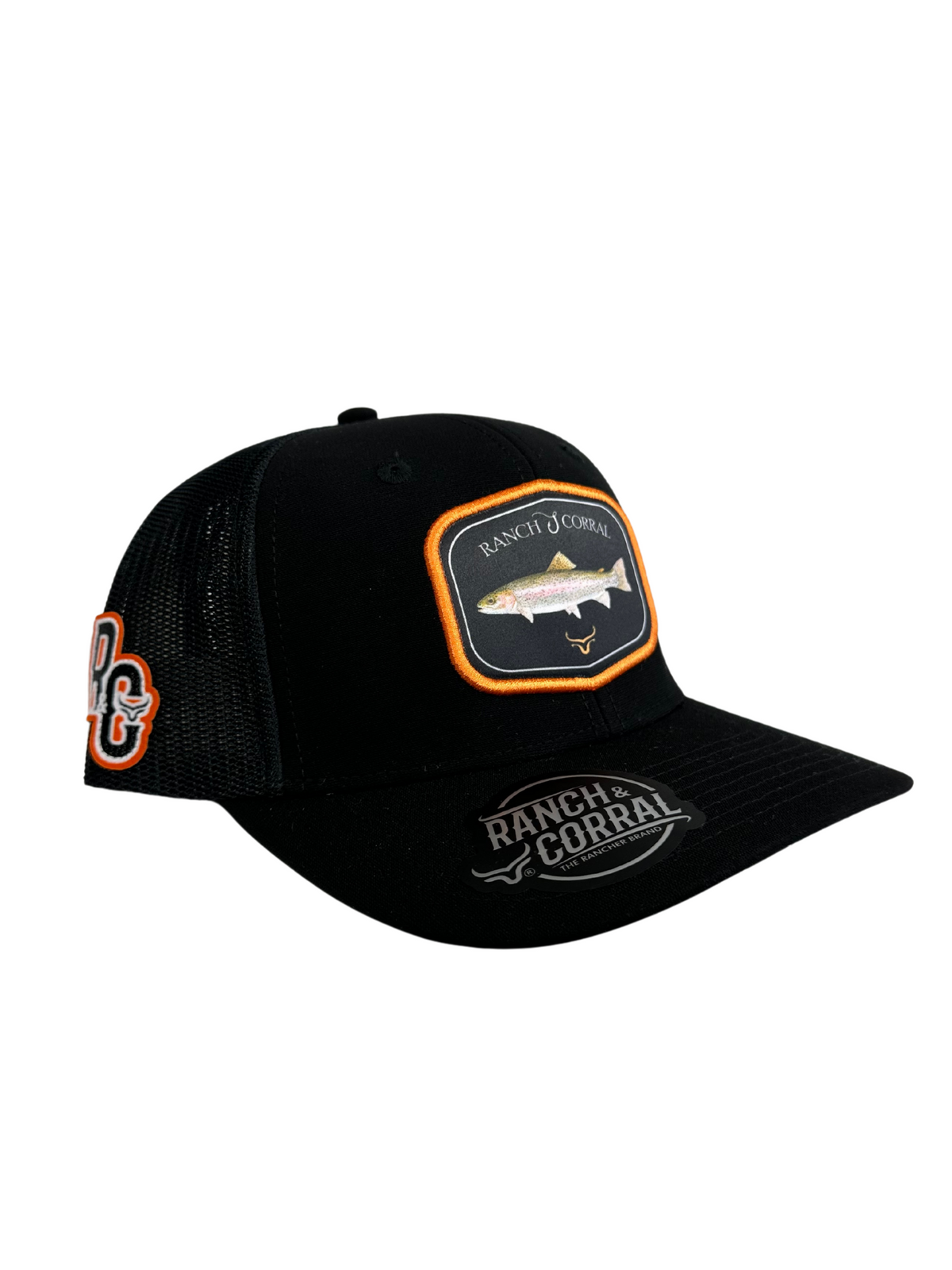 Ranch & Corral Fish Cap - Black