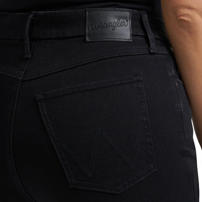 Wrangler Women's Bespoke High Rise Stretch Trouser Jean - Black