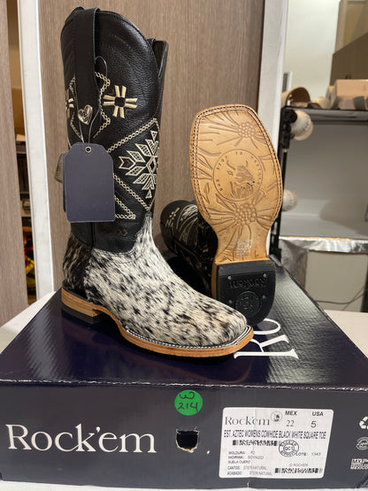 Rock'em Women's Aztec Cow Hair Boots Size: 5.0 *AS SEEN ON IMAGE*