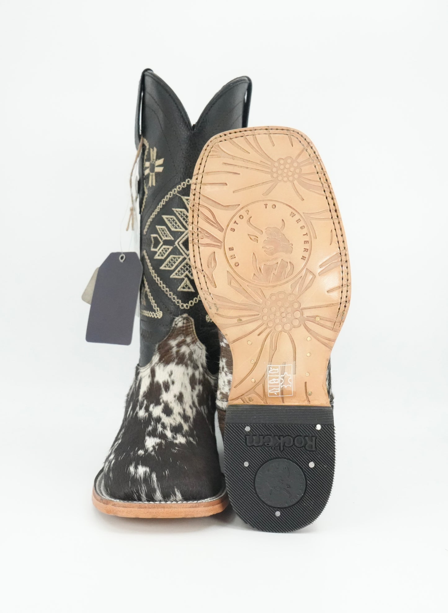 Rock'em Women's Aztec Cow Hair Boots Size: 5.5 *AS SEEN ON IMAGE*