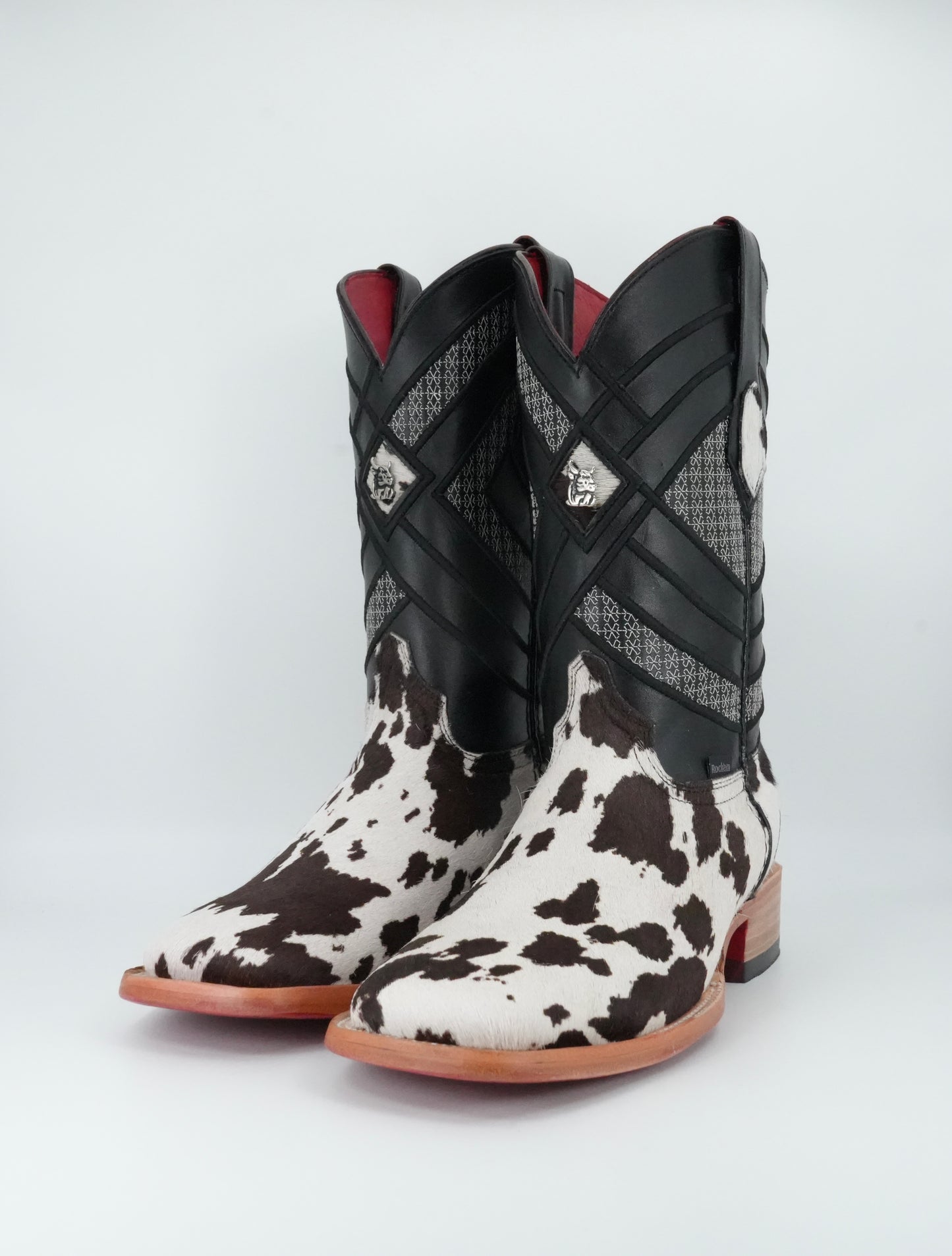 Rock'em Men's Cow Hair Red Bottom Boots Size 8.5 *AS SEEN ON IMAGE*