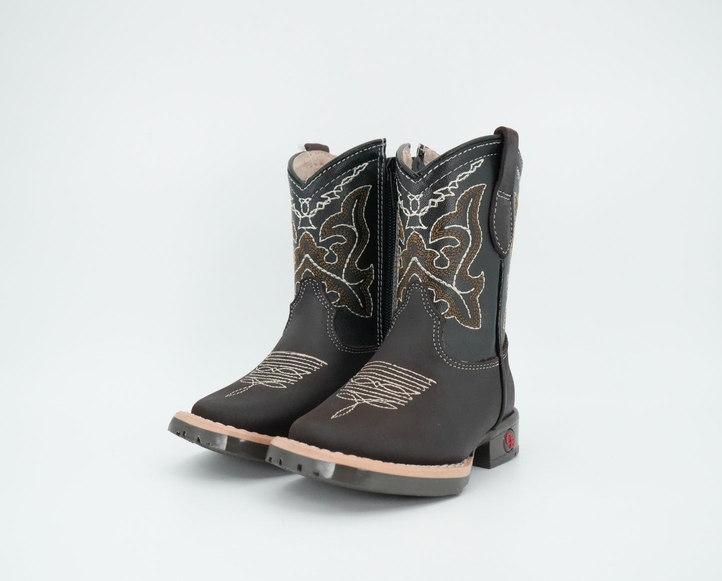 Chaparral Kid’s Crazy Leather Square Toe Chocolate Boot