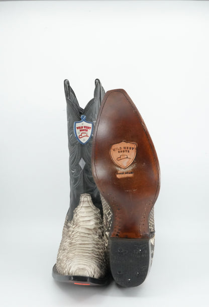 Wild West Women’s Natural Genuine Python Snip Toe Boot