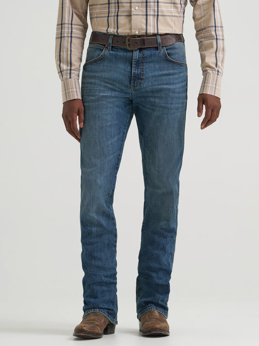 Men's Wrangler Retro Slim Fit Henry Bootcut Jean - Dark Blue
