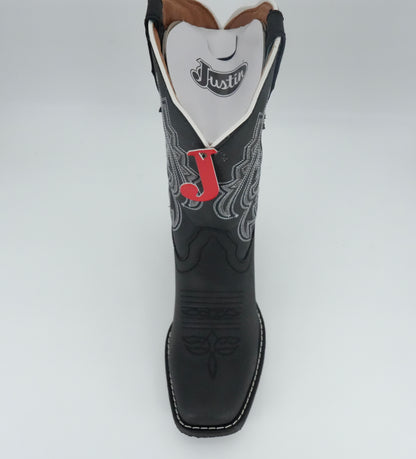 Justin Women's Dezi Medium Square Toe Boot - Black