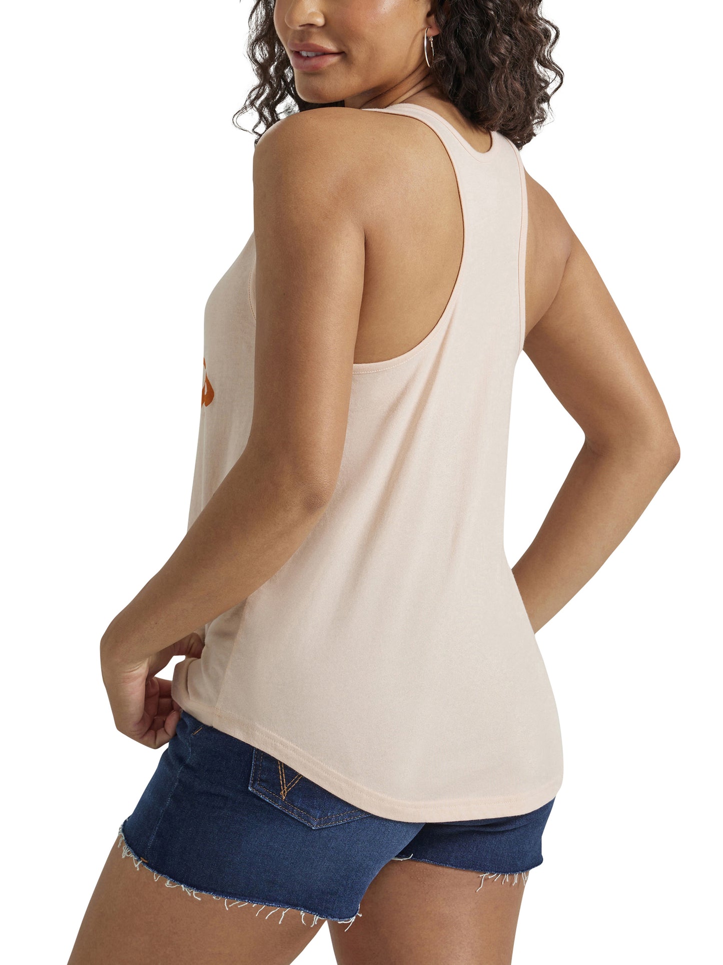 Wrangler Retro Knit Racerback Top Peach Whip