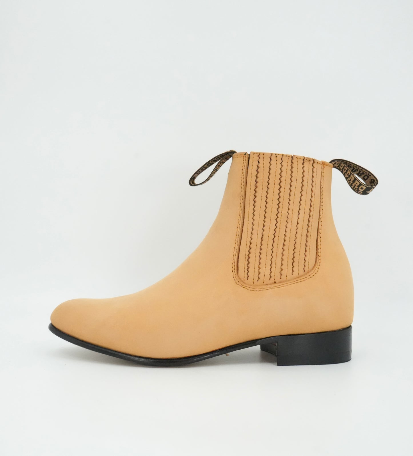 Besserro Kid's Nobuck Charro Short Boot - Honey