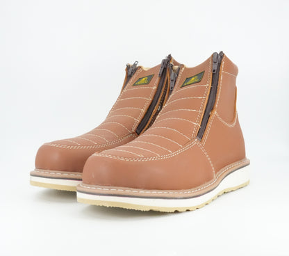 Diego's Boots Men’s Short Round Toe Work Boot - Honey