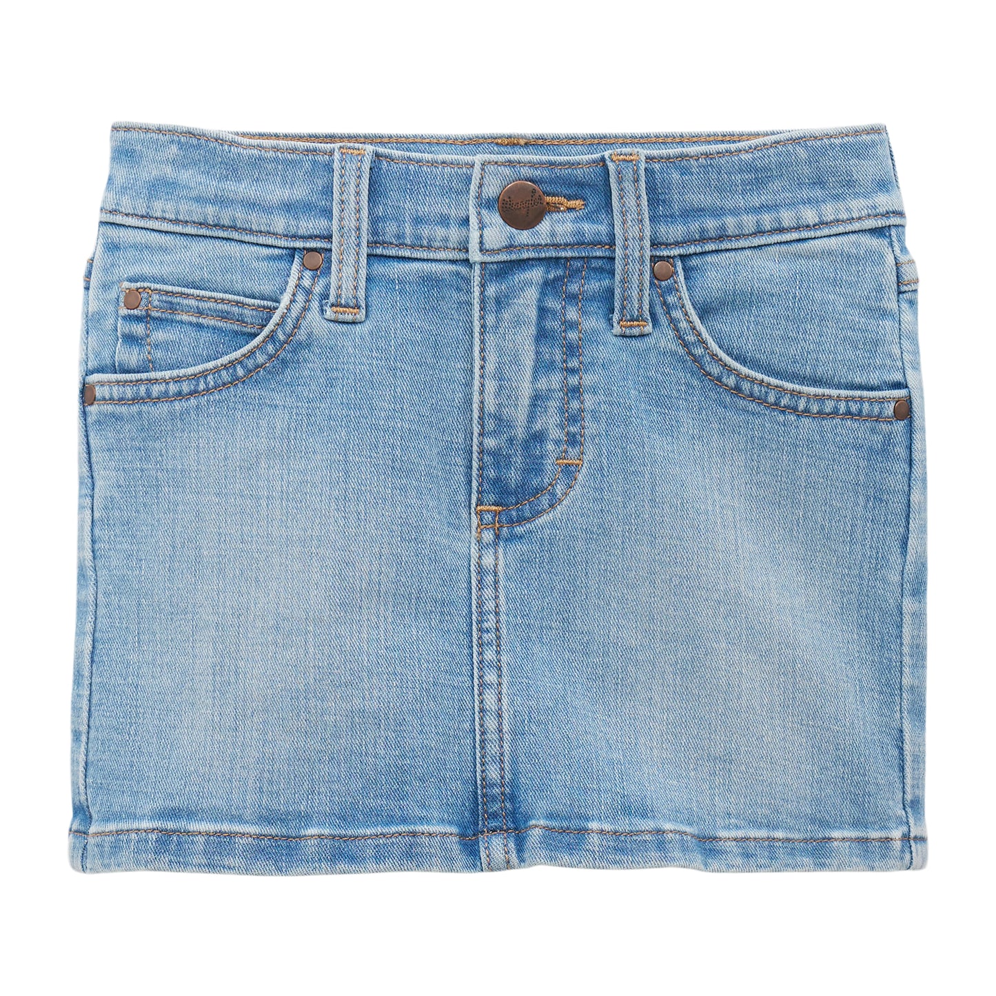 Wrangler Girl's Denim Skirt - Light Blue