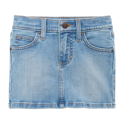 Wrangler Girl's Denim Skirt - Light Blue