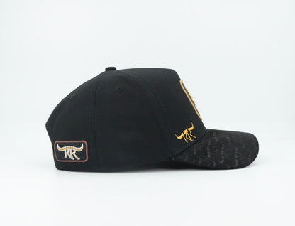 The King Ranch Rooster Patch Cap - Black