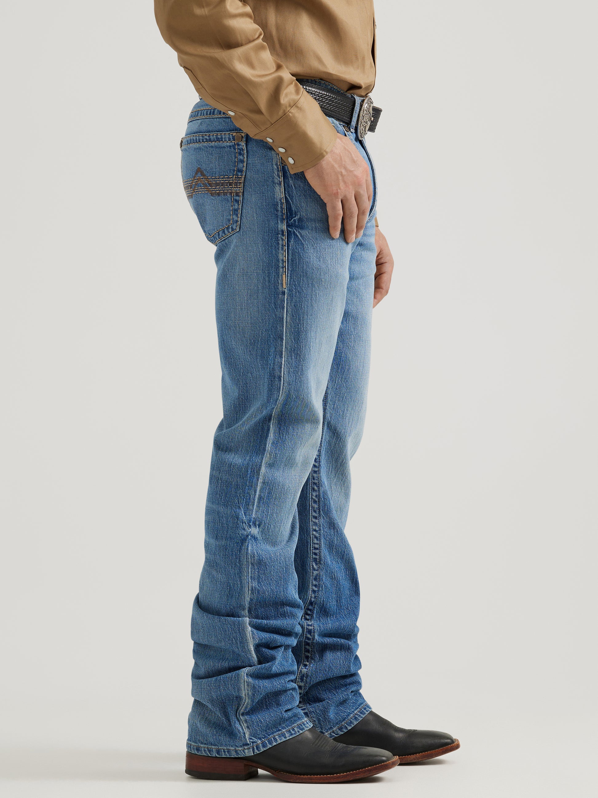 Slim Fit Bootcut Rock 47 Denim Jeans Mens Rock 47 By Wrangler