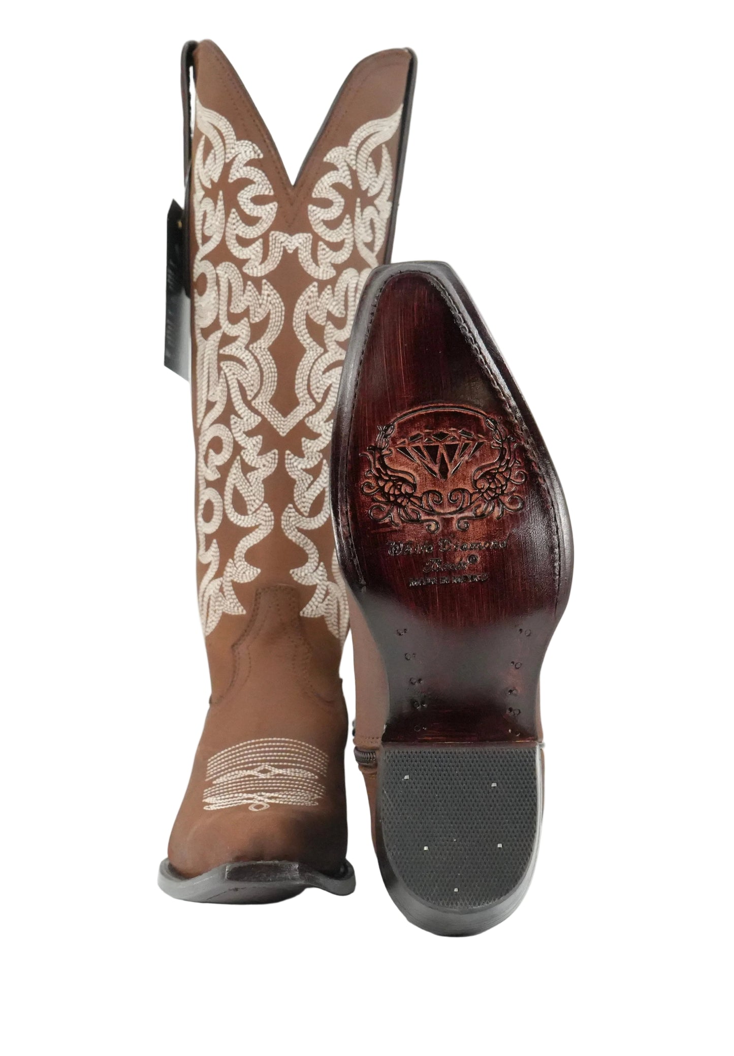 White Diamond Women’s Crazy Snip Toe - Brown