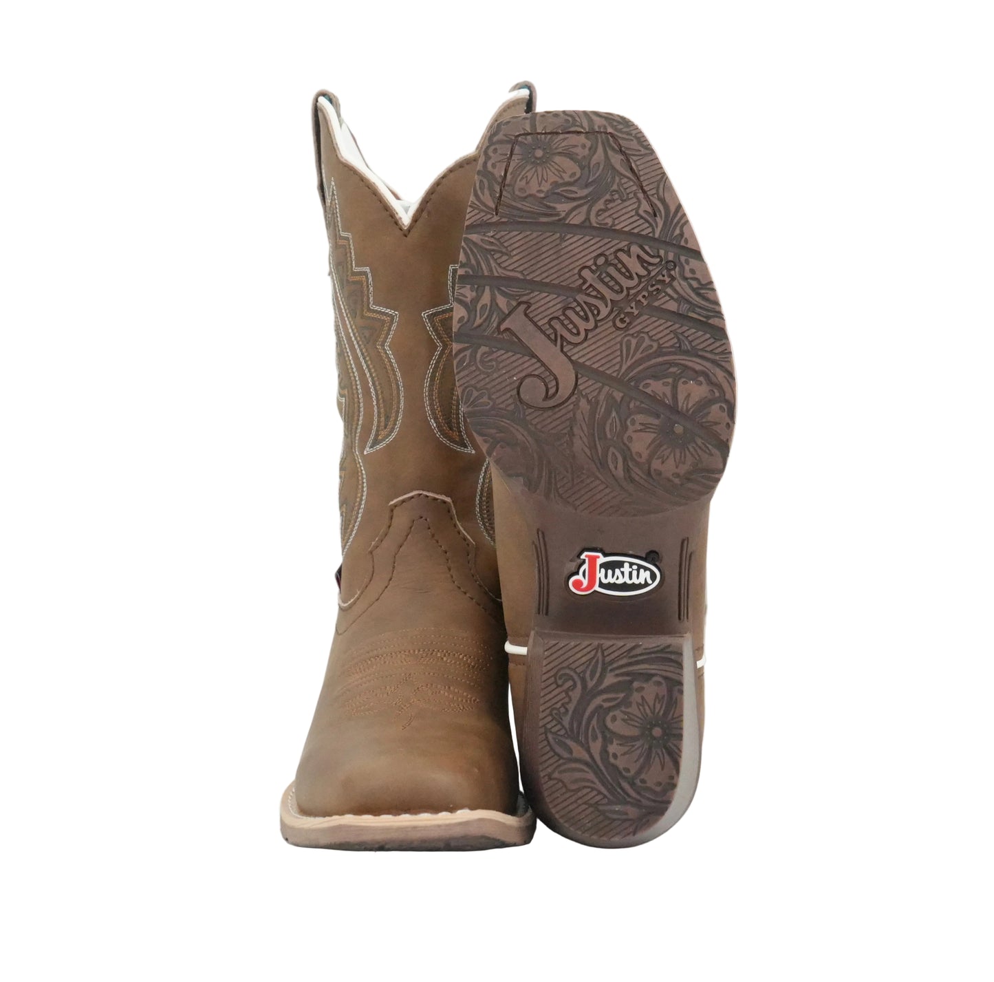 Justin Women's Dezi Medium Square Toe Boot - Brown