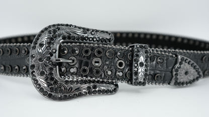 Nomad Black Beaded Belt